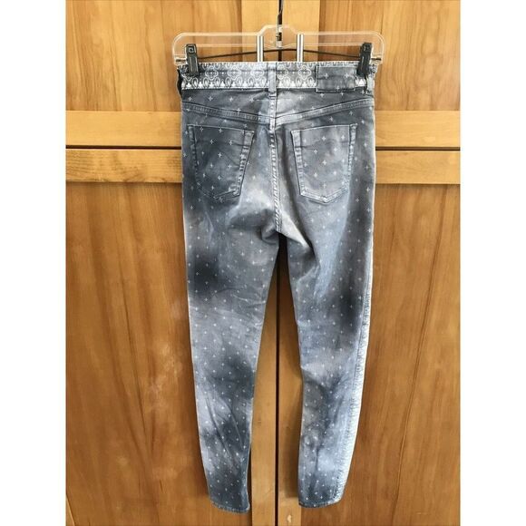 MM6 Maison Margiela Jeans Skinny IT 42 US M Gray Women Zip Slim Fit Cotton Blend - Picture 8 of 10